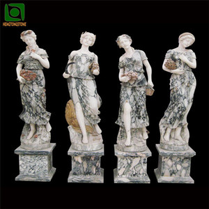<span class=keywords><strong>Vendita</strong></span> calda pietra intaglio <span class=keywords><strong>giardino</strong></span> esterno in marmo quattro stagioni statue - Product Image 5