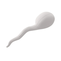 Balle anti-stress personnalisée en mousse PU en forme de sperme, à remontée lente, pour enfants et adultes, jouet promotionnel à presser