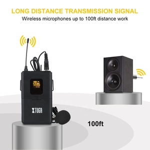Top qualité portable uhf sans fil mini micro cravate avec casque - Product Image 4