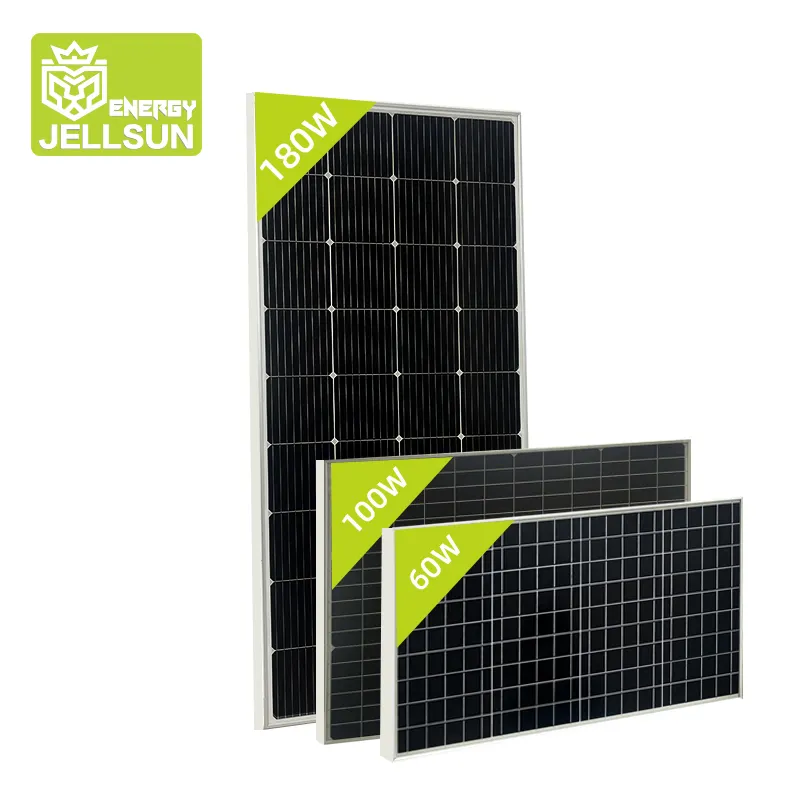 JELLSUN IP65 impermeabile pannelli solari 180w 220w 440w 545w 550w cella solare off grid sistema solare pannello solare 1kw 2kw pannello solare