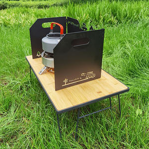 Chihu Camping - Parabrisas triple plegable para exteriores, lámina concentradora de calor para estufa de gas portátil, a prueba de viento y que retiene el calor - Product Image 3