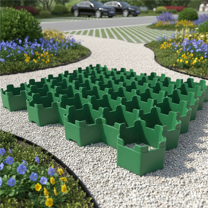 Nouvelle conception 2026, prix bas, <span class=keywords><strong>grille</strong></span> perméable en plastique <span class=keywords><strong>de</strong></span> 48 mm pour gazon, aménagement paysager, jardin, stabilisation des allées d'urgence - Product Image 3