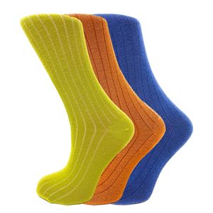 Chaussettes mi-mollet en coton pour femmes, décontractées, douces, respirantes, à imprimé floral, pour usage quotidien, 3 paires - Product Image 1