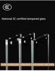 חלון מתקפל אנכי מודרני בעל ביצועים גבוהים - מסגרת אלומיניום וזכוכית מחוסמת עם בידוד אקוסטי מעולה - Product Image 2