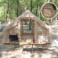 Tente de camping gonflable pliable quatre saisons en tissu Oxford avec maille, imperméable, sans assemblage, ouverture rapide pour les aventures