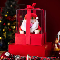 Boîte d'emballage personnalisée en acrylique pour biscuits, avec fenêtre transparente en PVC, pour bonbons de Noël, vente en gros, logo personnalisé, recyclable, rectangulaire