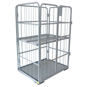 Heavy Duty Steel Cargo Roll <strong>Cage</strong> Trolley With <strong>500kg</strong> Capacity For Warehouse Transport And Storage Racking - Product Image 3