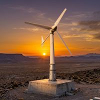 GWS-10KW 10KW Windturbine mit Elektromagnetischer Bremse, Sicherer Wind 45m/s, 2,5m/s Start, 3 FRP-Rotorblätter, PMSG 220V 380V IP54
