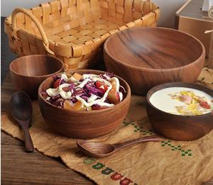 Tazón de <span class=keywords><strong>Madera</strong></span> de Acacia para Ensaladas y Arroz, Hecho a Mano, para Restaurante, Venta al Por Mayor - Product Image 2