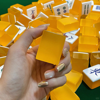 Juego de Mahjong Americano de Acrílico de Lujo Moderno, 144/166 Fichas, Profesional, Color Naranja Jelly, Bajo Pedido Mínimo