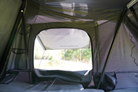Tente de toit à chargement latéral pour 4-5 personnes, à coque rigide en toile, double couche, avec vérins à gaz, pour 4x4 tout-terrain, 4 saisons