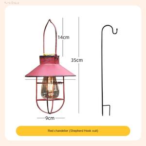 Lustre solaire rétro à LED IP65 étanche, durable, en métal, pour jardin extérieur, lampadaire avec télécommande, alimentation CC - Product Image 6