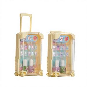 Vente chaude DIY Mini maquillage pour enfants en plastique non toxique Coffret de cosmétiques portable pour voyage - Product Image 1