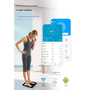 Professional Digital Wireless BMI Weight <strong>Scale</strong> Health Analyzer with Smartphone App LCD Display <strong>WiFi</strong> Function - Product Image 3