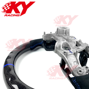 Accesorios Interiores para Automóviles, Volante Deportivo de Fibra de Carbono con Agarre de Gamuza para Hyundai Elantra N I20N I30N Veloster N - Product Image 3
