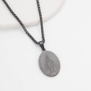 Kalung liontin salib <span class=keywords><strong>Christian</strong></span> Stainless Steel Yesus aksesoris grosir perhiasan Pria Wanita - Product Image 4