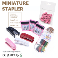 Mini Agrafeuse de Maison de Poupée, Accessoire de Scène d'Étude de Papeterie de Simulation, Modèle Éducatif, 4 Couleurs, Mini Ornement Décoratif pour Présentation