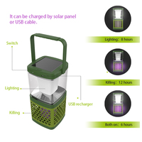 Luz eléctrica para matar mosquitos para exteriores de alta calidad, función de iluminación y matanza de mosquitos, Material ABS de estado sólido