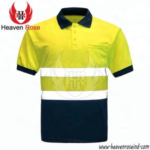 Men's Casual Two Tone <b>Polo</b> <b>Shirts</b> <b>High</b> Visibility Short Sleeve Safety Work Wear Breathable Jersey Plus Size Printed Features - Product Image 2