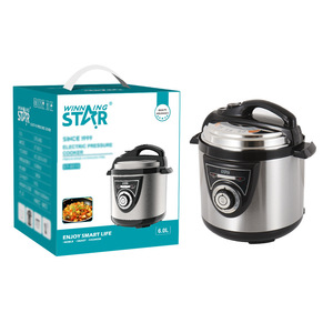 Winningstar Electric Pressure <b>Cooker</b> 6.0L Stainless Steel <b>Multi</b> <b>Functional</b> Rice <b>Cooker</b> With One Touch Operation - Product Image 1