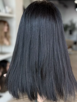 Perruque en cheveux humains juifs casher, couleur noire naturelle, avec dentelle HD sans colle, nœuds invisibles, nœuds simples, nœuds blanchis, pour usage quotidien