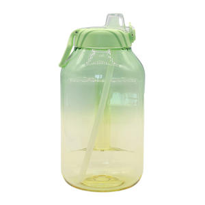 Bouteille de sport gourdes 2000ml 2L bouteille d'eau potable <span class=keywords><strong>en</strong></span> plastique personnalisée sans Bpa sport pour salle de sport avec paille - Product Image 3