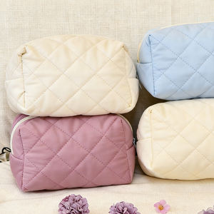 Borsa Cosmetica in Cotone Trapuntato Multicolore Personalizzata, Leggera e Portatile, Vendita all'Ingrosso - Product Image 2