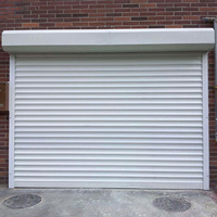 Porte à enroulement électrique moderne en alliage d'aluminium, surface finie, certifiée CE, pour hôtels, commerces et espaces commerciaux