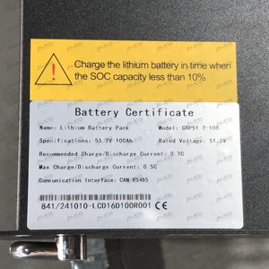 แบตเตอรี่ลิเธียมสำรองไฟฟ้าพลังงานแสงอาทิตย์ 48V 100Ah 5kwh ชุดแบตเตอรี่แบบแร็ค 48V รุ่น AS48-100, LFP 48V 50/100/150/200Ah 48V 100Ah LiFePO4 5kwh - Product Image 1