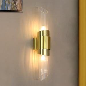 Postmodern Wall Lamp Copper Body E27 Led Bulb Switch Control For Living Room Bedroom <b>Corridor</b> <b>Lighting</b> - Product Image 1