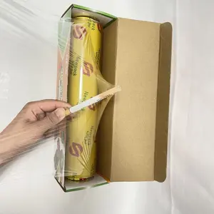 China Manufacturer Food Grade Pvc Cling Film Packaging Film Pvc Plastic Wrap Film