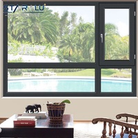 Ventana Abatible de Aluminio Resistente a Impactos y Huracanes con Vidrio Laminado de Seguridad para Villas en Zonas Costeras y Propiedades Frontales a la Playa