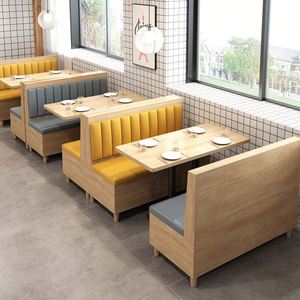 Nouveaux produits Mobilier Horeca Tables et ensembles de chaises Mobilier de restaurant Mobilier de restaurant confortable Cabanes de restaurant avec tables - Product Image 2