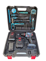 Ensemble de perceuse électrique 35 pièces 10 mm, multifonction, une machine, batterie lithium sans balais 21 V, 2000 tr/min, perceuse électrique ODM/OEM