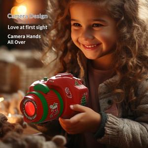 Caméra projecteur de Noël pour enfants, appareil photo jouet interactif, cadeau de vacances - Product Image 2