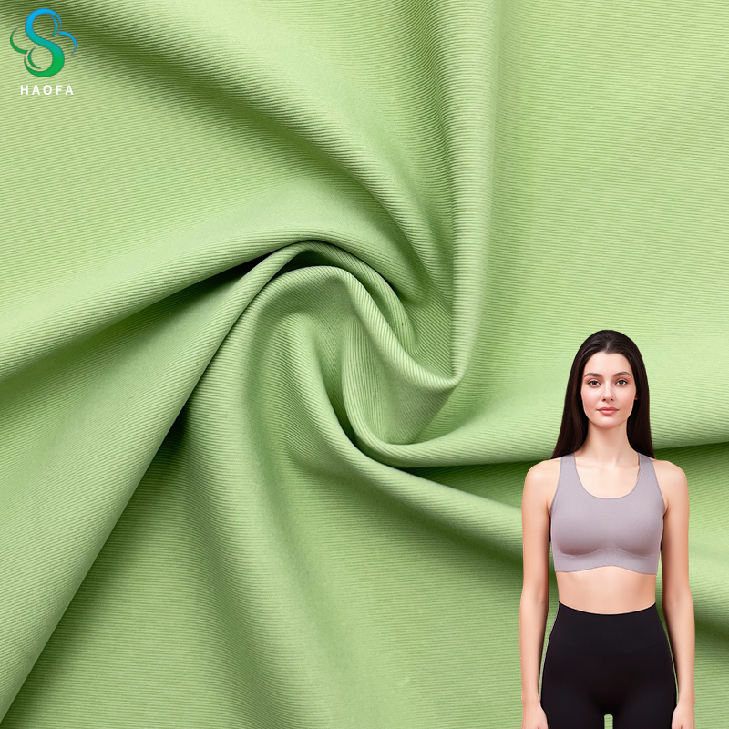 Matte Double-sided Ice Silk High Elastic Fabric Cool Touch Breathable Weft Knitted Nylon 75% Spandex 25% Made Sports Underwear