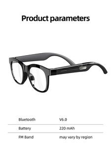 Lunettes audio intelligentes F09, verres photochromiques, commande tactile, lecteur de musique sans fil, traduction en temps réel, filtre anti-lumière bleue, IPX-4 - Product Image 2
