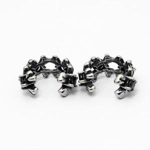 yunnique <b>Cuff</b> <b>Earrings</b> Cross Shape Stainless Steel Unisex Fashion Jewelry Ear Clips Geometric Design - Product Image 1