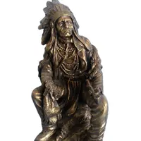 樹脂製のカスタムメイドのインドの彫像チーフ家の装飾装飾装飾品のためのインドの男性からの人間の置物と彫刻