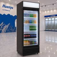 Réfrigérateur commercial à 1 porte, congélateur vertical pour boissons, vitrine de présentation