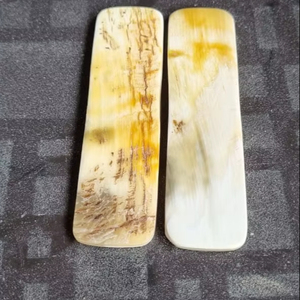 Cuerno de oveja pulido de la mejor calidad en artesanías naturales negras con placas de escamas de estilo animal atractivo decoración del hogar estilo de amor - Product Image 1