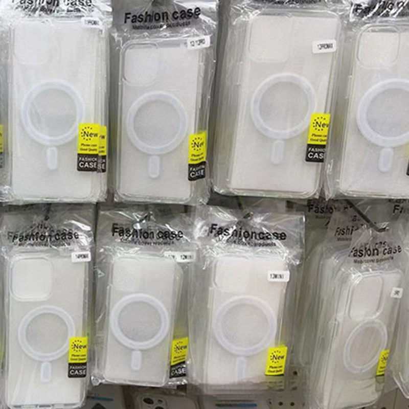 Sac rigide transparent magnétique à grand trou