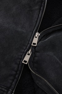 <span class=keywords><strong>Felpa</strong></span> con <span class=keywords><strong>Cappuccio</strong></span> Invernale 400gsm Stile American Vintage, Collo in Pelliccia, Zip e Imbottitura Spessa - Product Image 5