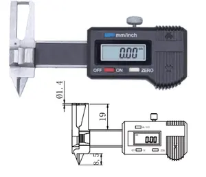 Mini calibrador digital de medición de joyería de acero inoxidable electrónico, novedad de 2024, calibre digital de 0-20mm/0,8"