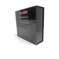 Boîte cadeau à fermeture magnétique avec insert en EVA, emballage en carton rigide noir pour produits électroniques, cadeaux, vente au détail