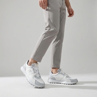 Baskets décontractées pour femmes en cuir à lacets, chaussures de marche à bout rond, style streetwear, avec logo brodé uni