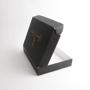 Boîte de courrier en carton ondulé noir, affine de courrier, littéraire, pour petite boîte d'affaires - Product Image 5