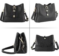 Sac à main seau pour femme en cuir véritable imperméable, motif bonbons rétro, à bandoulière unique, style mode