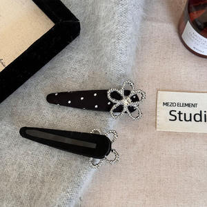 Pinza para el Cabello Francesa con Diseño de Puntos, de Aleación y Tela, para Mujer, para Uso Diario y Fiestas, Accesorios para el Cabello - Product Image 5