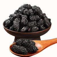 China Sichuan Zwarte Zoete Gedroogde Moerbeien Graad A 15kg Bulk Vacuümverpakking AD-proces voor consumptie